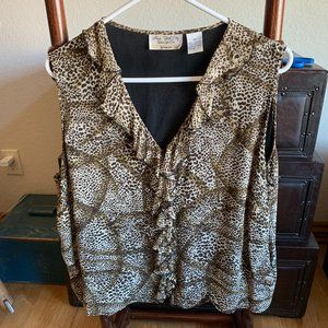 New York City Design Company Women's Sleeveless Blouse - Size 2X